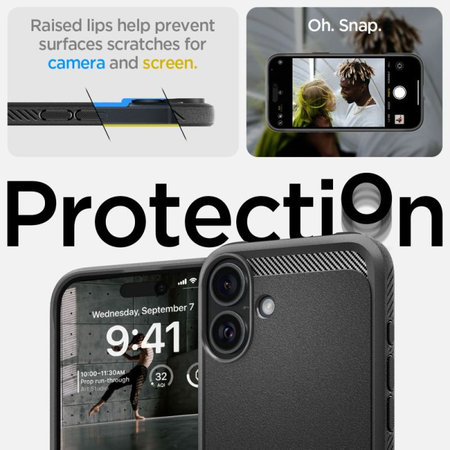 Spigen - Tok Rugged Armor MagSafe iPhone 16, Matte Black