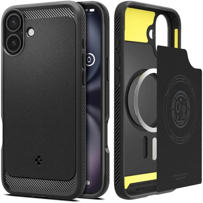 Spigen - Tok Rugged Armor MagSafe iPhone 16, Matte Black