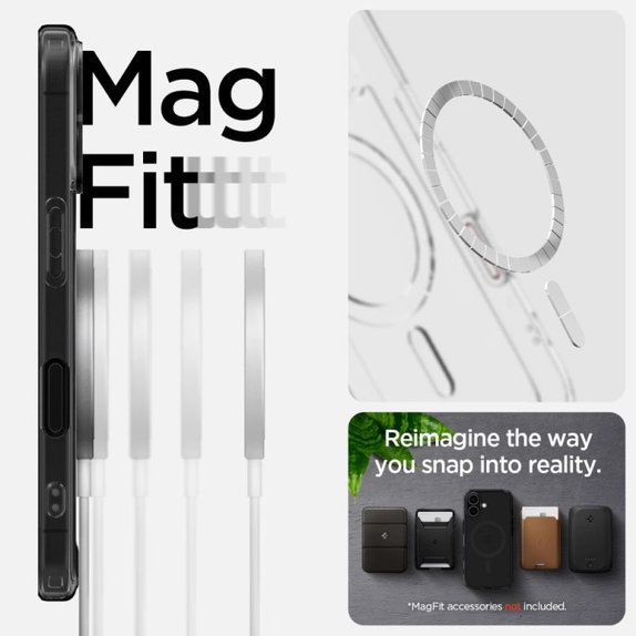 Spigen - Tok Ultra Hybrid "T" MagSafe iPhone 16, Frost Black