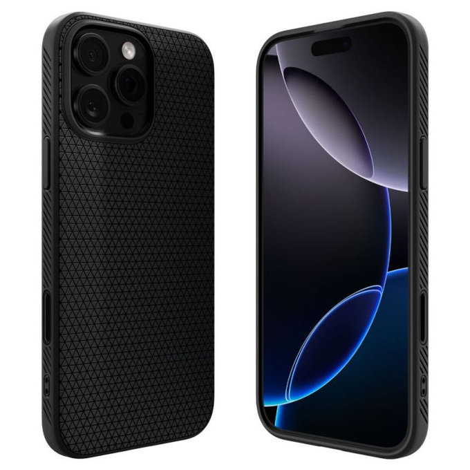 Spigen - Tok Liquid Air "T" MagSafe iPhone 16 Pro, Matte Black