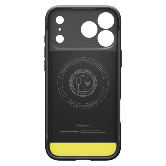 Spigen - Rugged Armor MagSafe tok iPhone 17 Pro Max, Matte Black