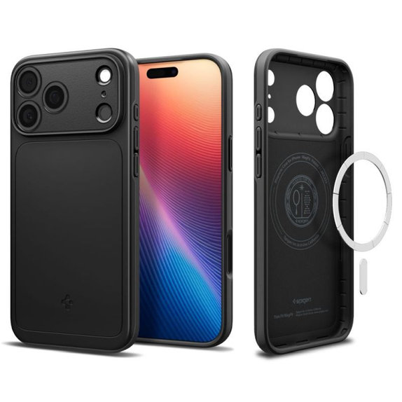 Spigen - Thin Fit MagSafe tok iPhone 17 Pro Max, fekete