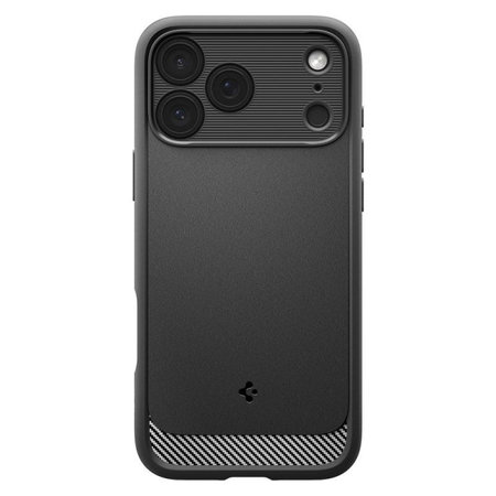 Spigen - Rugged Armor MagSafe tok iPhone 17 Pro, Matte Black