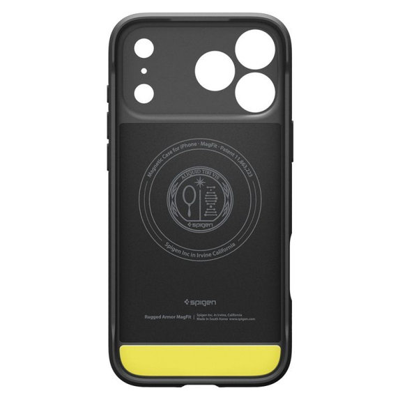 Spigen - Rugged Armor MagSafe tok iPhone 17 Pro, Matte Black