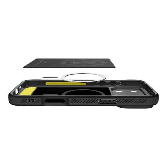 Spigen - Rugged Armor MagSafe tok iPhone 17 Pro, Matte Black