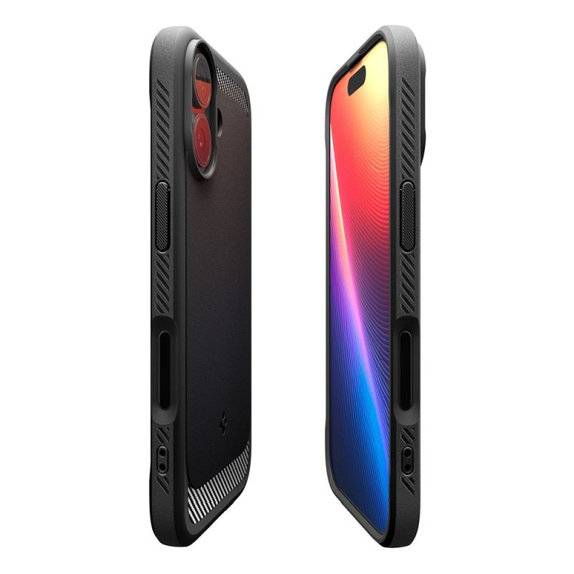 Spigen - Rugged Armor MagSafe tok iPhone 17, Matte Black