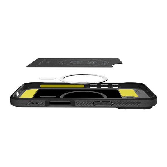 Spigen - Rugged Armor MagSafe tok iPhone 17, Matte Black