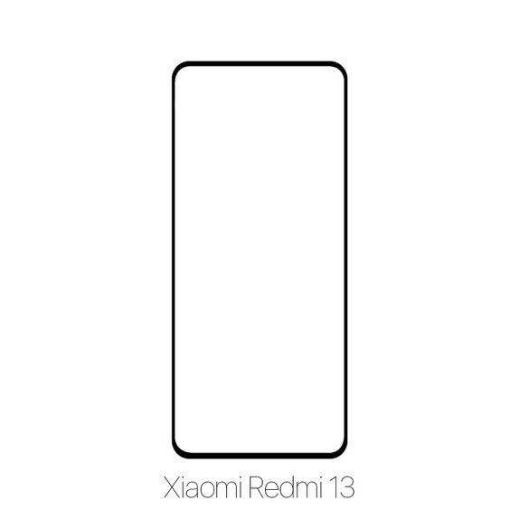FixPremium FullCover Glass - Edzett üveg - Xiaomi Redmi 13
