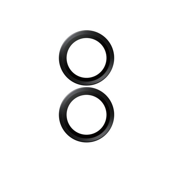 Objektívlencse védő Hoops iPhone 17/16 Plus/16, fekete, PanzerGlass