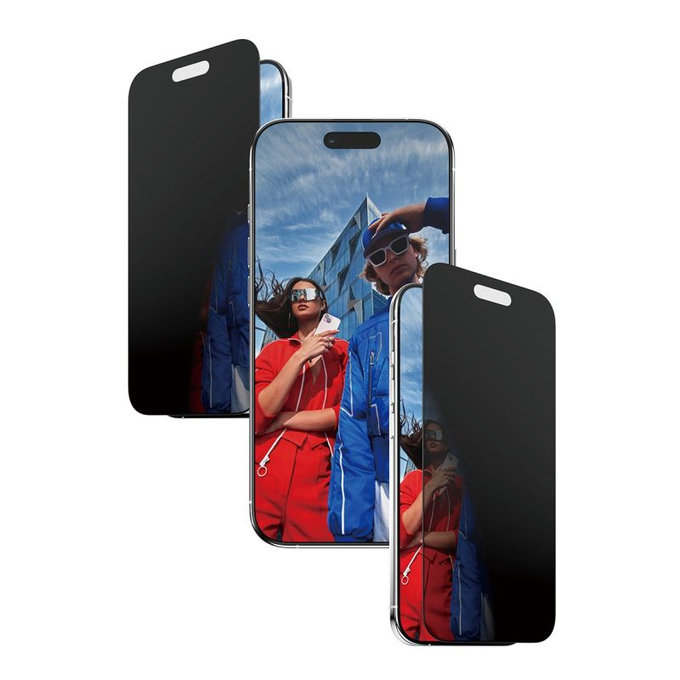 PanzerGlass - UWF 2-Way Privacy edzett üveg aplikátorral iPhone 17 Air, fekete