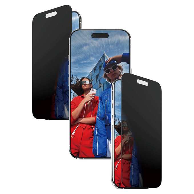 Edzett üveg UWF 2-Way Privacy applikátorral iPhone 17 Air készülékhez, Fekete, PanzerGlass