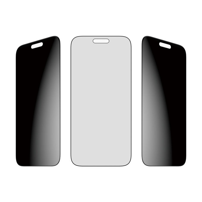 UWF 2-Way Privacy edzett üveg Fastfit applikátorral iPhone 17 Pro Max készülékhez, Fekete, PanzerGlass