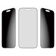 UWF 2-Way Privacy edzett üveg Fastfit applikátorral iPhone 17/16 Pro készülékhez, Fekete, PanzerGlass