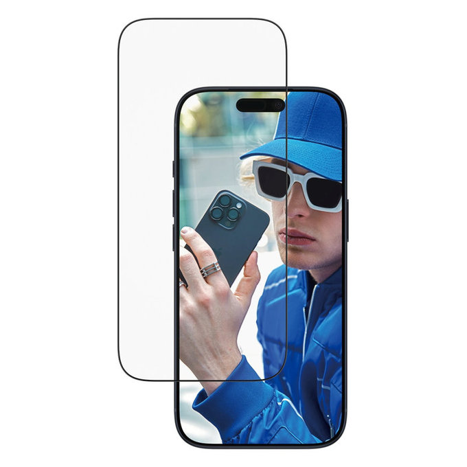 UWF edzett üveg applikátorral iPhone 17 Pro, Fekete, PanzerGlass