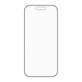Edzett üveg UWF Stealth Fastfit rendszerrel iPhone 17/16 Pro készülékhez, Fekete, PanzerGlass
