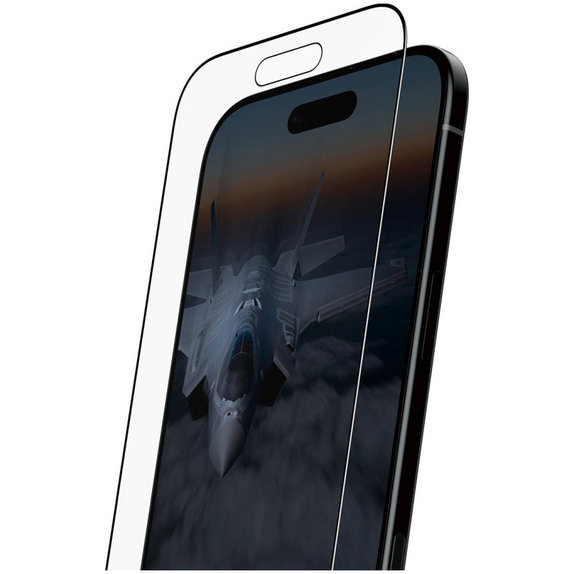 Edzett üveg UWF Stealth Fastfit rendszerrel iPhone 17 Air készülékhez, Fekete, PanzerGlass