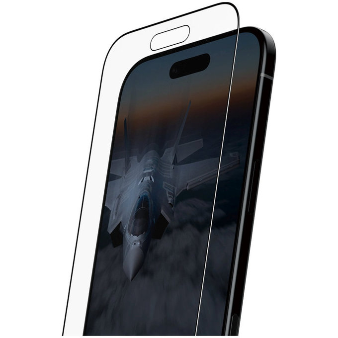 Edzett üveg UWF Stealth Fastfit rendszerrel iPhone 17 Air készülékhez, Fekete, PanzerGlass