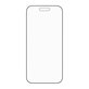 Edzett üveg UWF Stealth Fastfit rendszerrel iPhone 17 Air készülékhez, Fekete, PanzerGlass