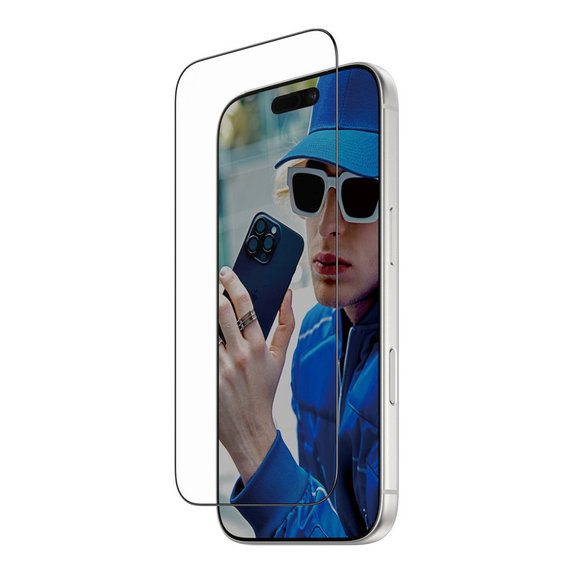 UWF edzett üveg Fastfit applikátorral iPhone 17 Pro készülékhez, Fekete, PanzerGlass