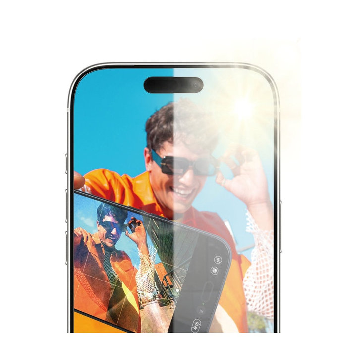 Edzett üveg Anti-Reflective applikátorral iPhone 17 Pro készülékhez, Fekete, PanzerGlass
