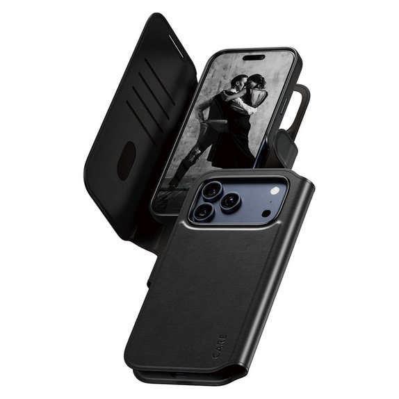 Tok Wallet Tango Two-In-One MagSafe-fel - iPhone 17 Pro Max, fekete, PanzerGlass