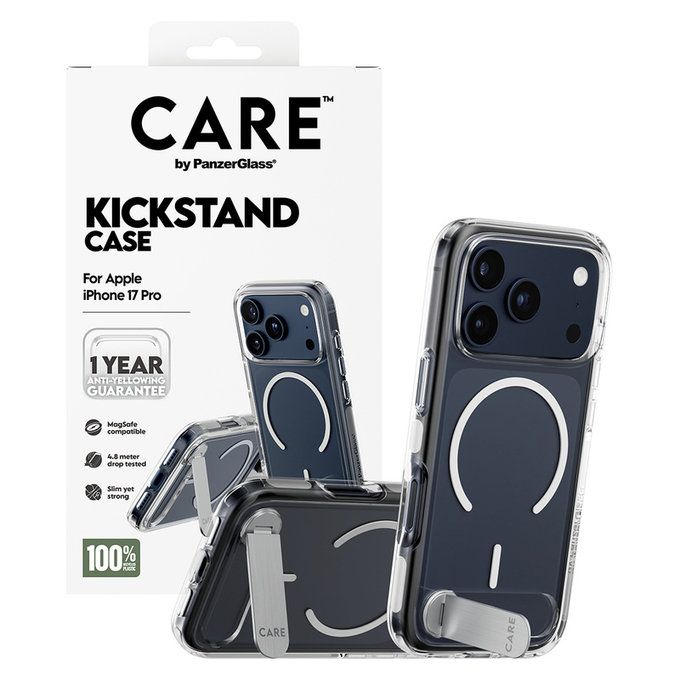 Tok Kickstand iPhone 17 Pro készülékhez, Átlátszó, PanzerGlass