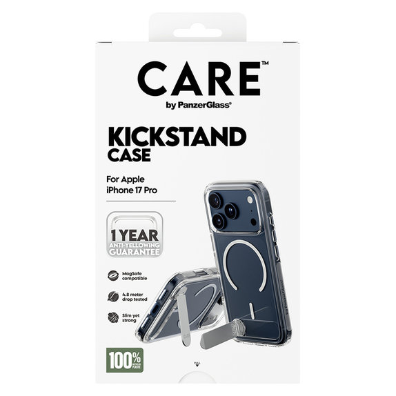 Tok Kickstand iPhone 17 Pro készülékhez, Átlátszó, PanzerGlass