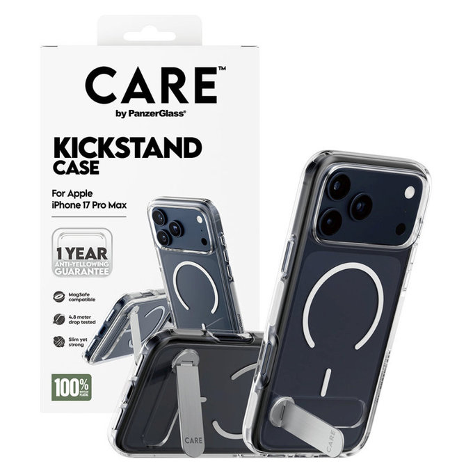 Tok Kickstand - iPhone 17 Pro Max, átlátszó, PanzerGlass