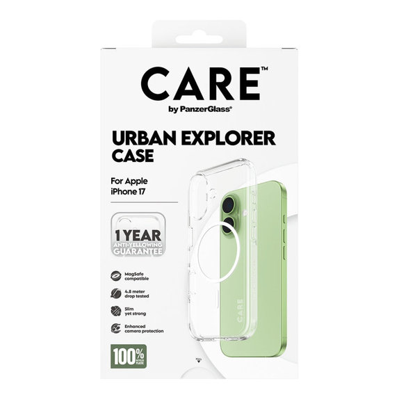Urban Explorer tok MagSafe támogatással iPhone 17 készülékhez, Fehér, CARE