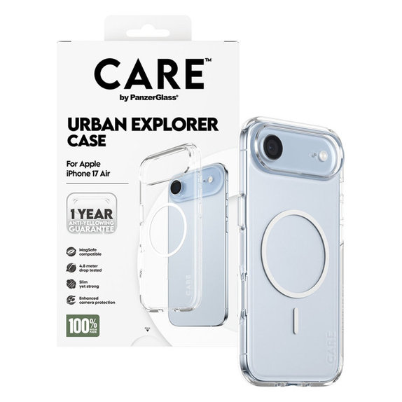 Urban Explorer tok MagSafe támogatással iPhone Air készülékhez, Fehér, CARE