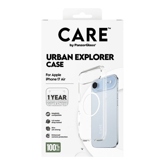Urban Explorer tok MagSafe támogatással iPhone Air készülékhez, Fehér, CARE