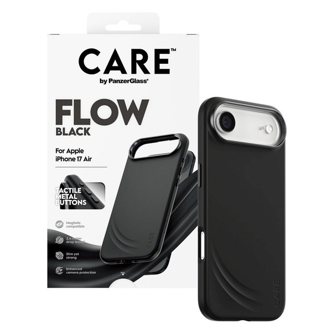 FLOW tok MagSafe támogatással iPhone Air készülékhez, Fekete, CARE