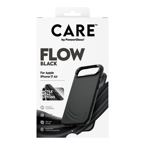 FLOW tok MagSafe támogatással iPhone Air készülékhez, Fekete, CARE