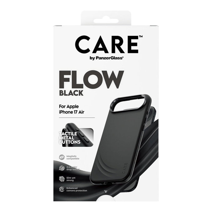 FLOW tok MagSafe támogatással iPhone Air készülékhez, Fekete, CARE
