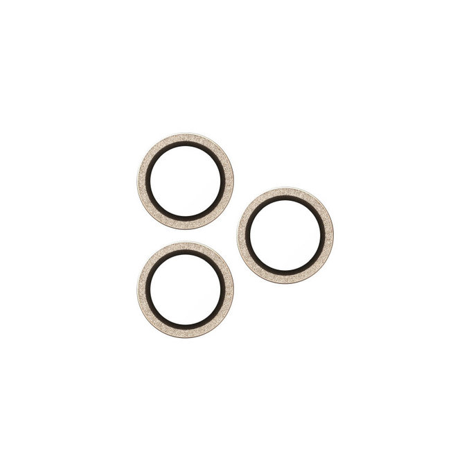 Hoops Kameralencse-védő iPhone 17 Pro Max/17 Pro/16 Pro Max/16 Pro készülékhez, Glitter Gold, PanzerGlass