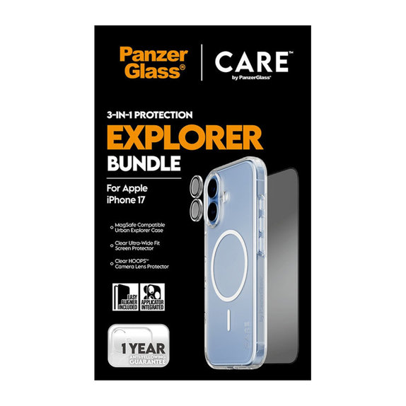 Bundle 3 az 1-ben Explorer iPhone 17 készülékhez, PanzerGlass