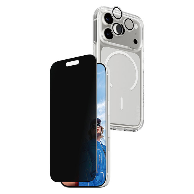 Bundle 3 az 1-ben Privacy iPhone 17 Pro készülékhez, PanzerGlass