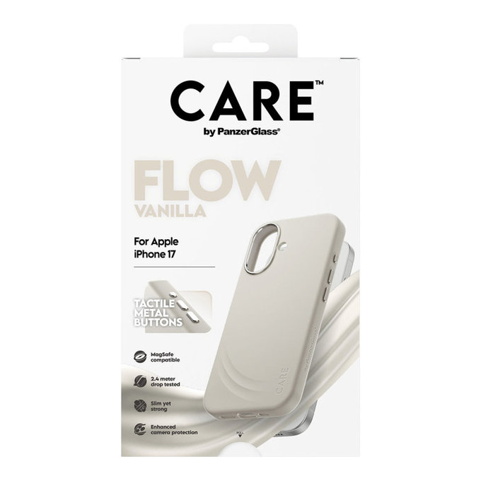 FLOW tok MagSafe támogatással iPhone 17 készülékhez, Vanilla, CARE