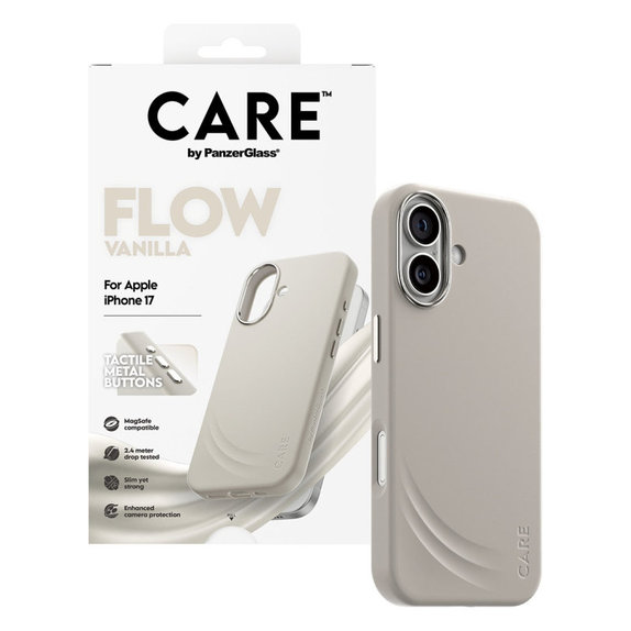 FLOW tok MagSafe támogatással iPhone 17 készülékhez, Vanilla, CARE