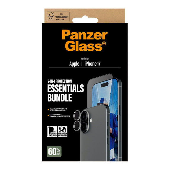 Bundle Essentials 2 az 1-ben iPhone 17 készülékhez, PanzerGlass