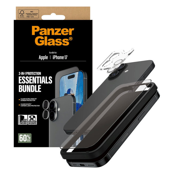 Bundle Essentials 2 az 1-ben iPhone 17 készülékhez, PanzerGlass