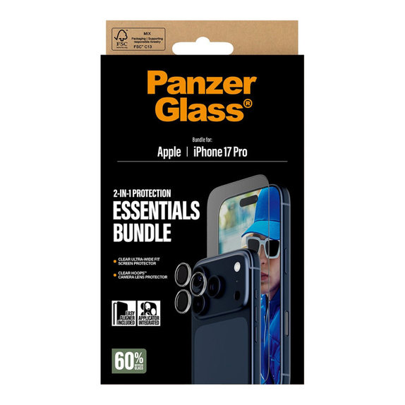 Bundle Essentials 2 az 1-ben iPhone 17 Pro készülékhez, PanzerGlass