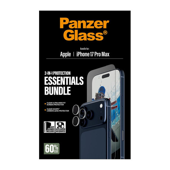 Bundle Essentials 2 az 1-ben iPhone 17 Pro Max készülékhez, PanzerGlass