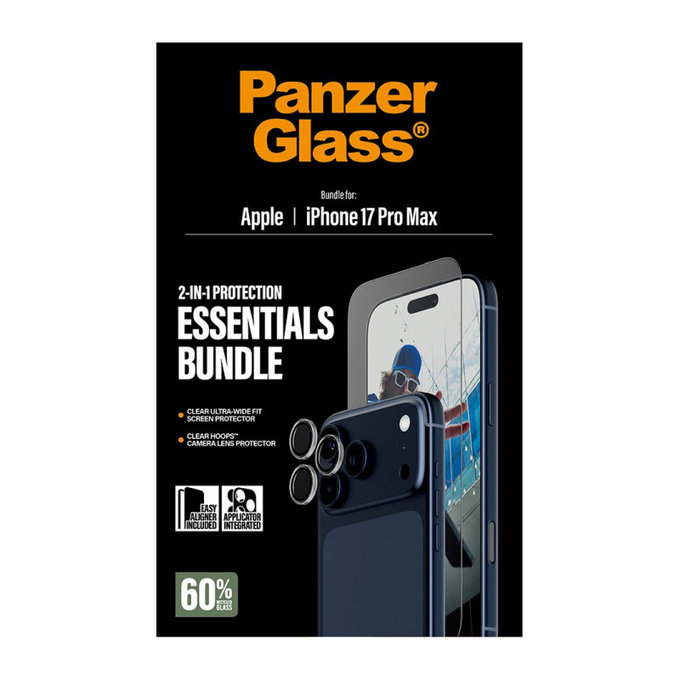 Bundle Essentials 2 az 1-ben iPhone 17 Pro Max készülékhez, PanzerGlass