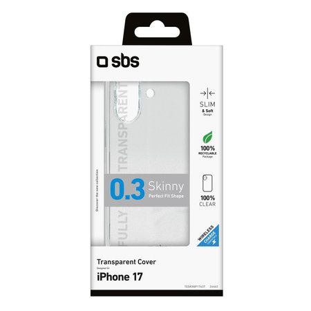 SBS - Skinny tok iPhone 17, átlátszó