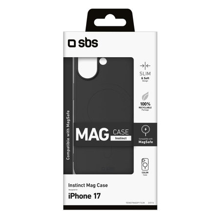 SBS - Instinct Mag MagSafe tok iPhone 17, fekete