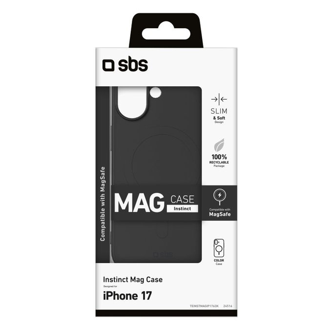 SBS - Instinct Mag MagSafe tok iPhone 17, fekete