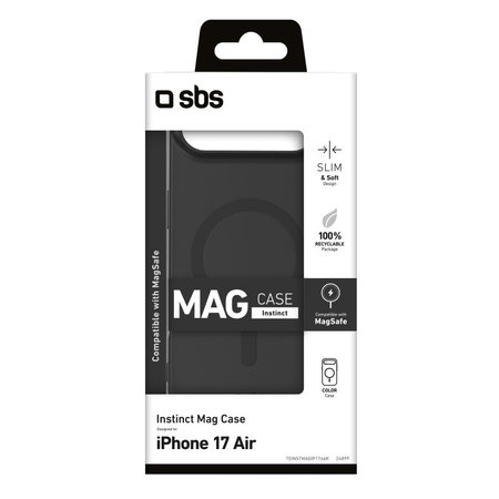 SBS - Instinct Mag MagSafe tok iPhone 17 Air, fekete