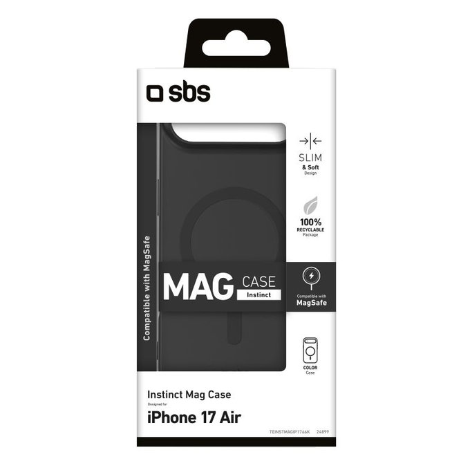 SBS - Instinct Mag MagSafe tok iPhone 17 Air, fekete