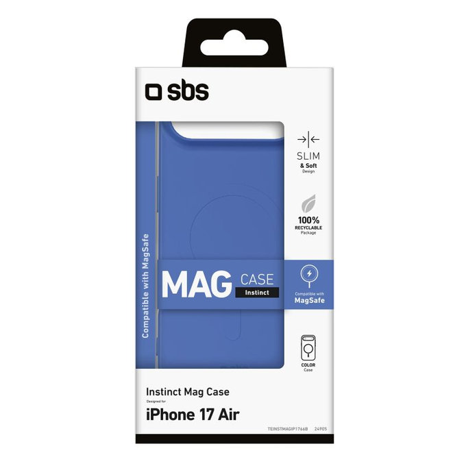 SBS - Instinct Mag MagSafe tok iPhone 17 Air, kék